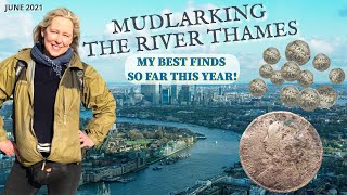 Mudlarking the River Thames  My Best Ever Mudlarking Finds so far this year June 2021 [upl. by Ikila]