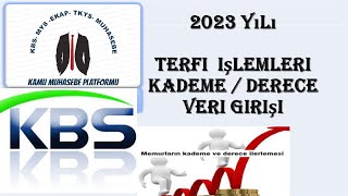 TERFİ İŞLEMLERİ KADEME DERECE İŞLEMLERİ [upl. by Ramilahs230]