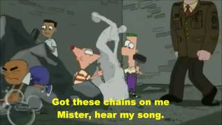 Phineas and FerbChains On Me LyricsHD [upl. by Salocin]