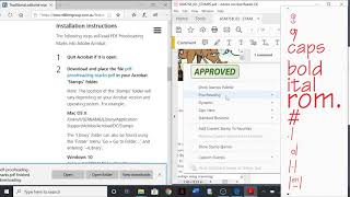 Installing PDF Proofreading Marks Acrobat Stamps on Windows [upl. by Maillij]