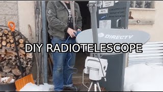 DIY Radio Telescope  Satellite Finder Made From Old Dish [upl. by Wiley]