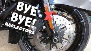 Removing Reflectors from a Harley Davidson Motorcycle [upl. by Zel]