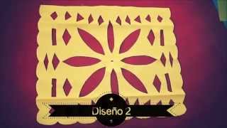 PAPEL PICADO  UNA FLOR [upl. by Enyawud]