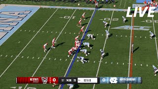 NCAAF LIVE🔴NC State Wolfpack vsNorth Carolina Tar HeelsWeek 14 College Football Full Game30th Nov [upl. by Iy]