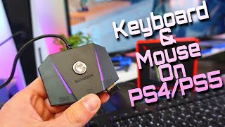 Play On Your PS5PS4 With Keyboard amp Mouse Using The Gamesir VX AimBox Adapter [upl. by Lello]