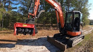 I GOT A MULCHER Prinoth M450e900 Mulcher For Mini Excavator [upl. by Yrehc]