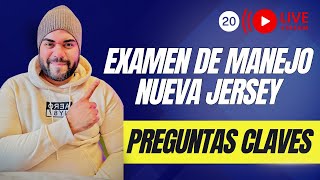 EXAMEN TEORICO DE MANEJO NEW JERSEY 2024 I Aprobarás con estas preguntas 20 [upl. by Ume]