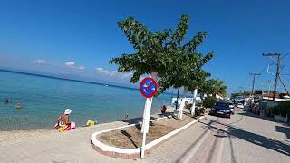 Pefkochori Chalkidiki GREECE  walking tour 2020 [upl. by Zeugirdor]