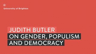 Renowned gender theorist Judith Butler at University of Brighton [upl. by Hammer]