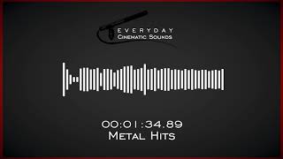 Metal Hits  HQ Sound Effects [upl. by Tamara]