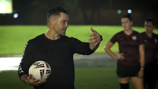 Micd up Cronk and Norris at Maroons training [upl. by Ariada284]