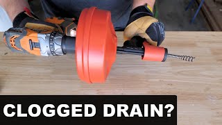 How to Use a Drum Auger  Clogged Drain [upl. by Yenruoj]