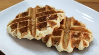 Belgian Sugar Waffles  Easy Liege Waffle Recipe [upl. by Nahpets419]