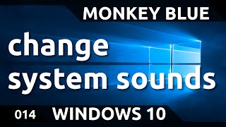 Windows 10 how to change system sounds [upl. by Esbenshade]