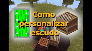 COMO HACER Y PERSONALIZAR EL ESCUDO  Minecraft 114  115  116 TUTORIAL [upl. by Stent803]