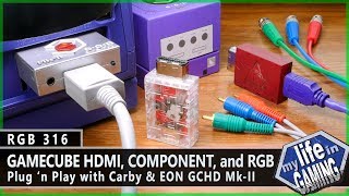 Nintendo GameCube HDMI Component amp RGB Plug n Play Solutions  RGB316  MY LIFE IN GAMING [upl. by Sivel]