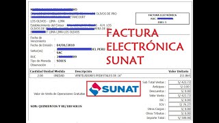 Cómo emitir una Factura Electrónica  Sunat ACTUALIZADO [upl. by Inttirb]