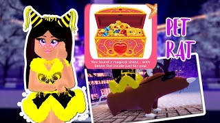 NEW NEW YEARS UPDATE WHERE TO FIND THE PET RATRoyale High Update [upl. by Aryahay692]