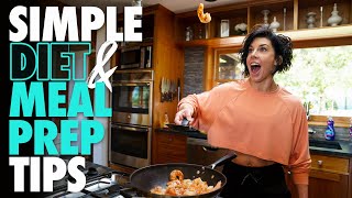 SIMPLE DIET amp MEAL PREP TIPS FOR BEGINNERS [upl. by Fulbert]