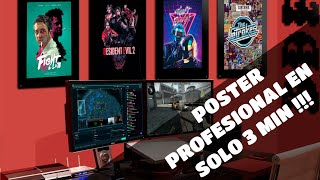 COMO HACER UN PÓSTER PROFESIONAL EN 3 MIN FÁCIL  BLOCK POSTER [upl. by Odin]