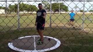 Hammer throw basics the standing throw [upl. by Enair164]