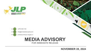 JLP press Conference [upl. by Tnerb]