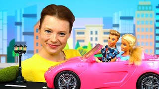 Video mit Barbie auf Deutsch Barbie möchte lernen wie man Auto fährt Spielspaß mit Irene [upl. by Costanzia210]