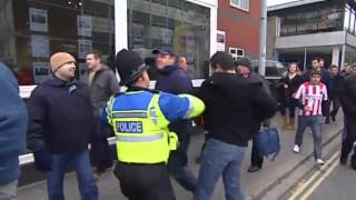 Southampton vs Pompey Hooligans  Trouble before amp after game [upl. by Nomead]