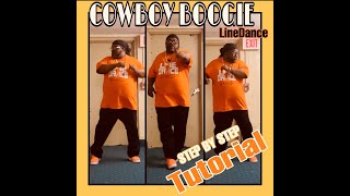 Big Mucci The Cowboi Boogie Line Dance Step by Step Instructional [upl. by Moraj]