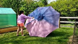 DIY Updating a Faded Patio Umbrella [upl. by Selestina]