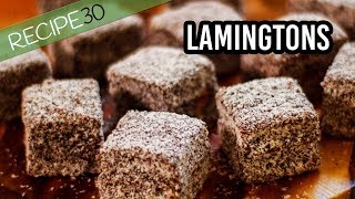 How to make Australian Chocolate Lamingtons [upl. by Attenahs]