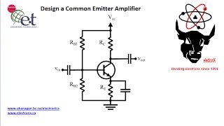 Design a Simple Common Emitter Amplifier [upl. by Peadar]