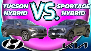 Kia Sportage hybrid VS Hyundai Tucson Hybrid comparison [upl. by Jimmie]