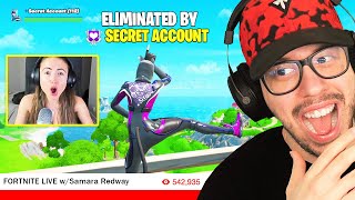 I Stream Sniped My Girlfriend on a SECRET ACCOUNT Fortnite [upl. by Saibot]