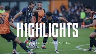 Highlights Barnet 21 Southend United [upl. by Roldan205]