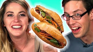 Americans Try Vietnamese Sandwiches [upl. by Aikkan239]