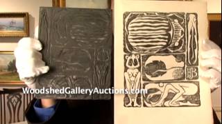 Identifying Prints How To Recognize Woodcuts  Linocuts [upl. by Tterag717]