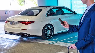 2021 Mercedes SClass  Automated Valet Parking WORLDS FIRST [upl. by Leach]