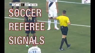 Soccer Referee Signals [upl. by Ahtram]