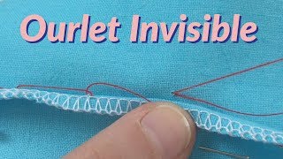 Tutoriel couture  Comment faire lourlet invisible 📍 [upl. by Sydalg]