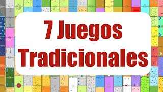 7 JUEGOS TRADICIONALES  Juegos Educación Física [upl. by Sverre]