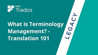 What is Terminology Management  Translation 101 [upl. by Yelsgnik241]