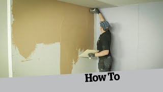 How to skim a plasterboard wall [upl. by Dud195]