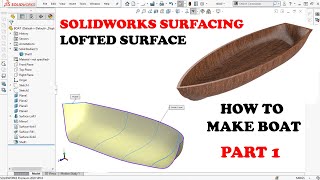 ✅ Solidworks Surfacing Course  Lofted Surface  Part 1 [upl. by Juliano]