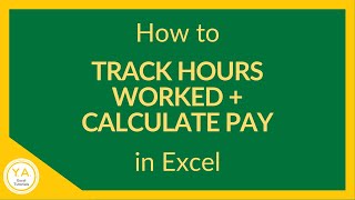 How to Track Hours Worked in Excel  How to Calculate Pay in Excel  Tutorial ⏰💰 [upl. by Cioban]