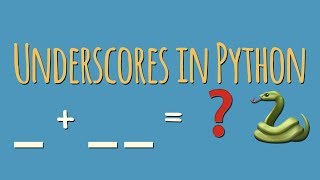 Whats the meaning of underscores  amp  in Python variable names [upl. by Amikehs927]