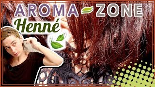 🌿 HENNÉ CHEVEUX AROMAZONE test pose et avis [upl. by Yorgerg]