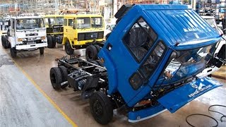 Indian Trucks factory  Ashok Leyland automotive production [upl. by Sanborn292]