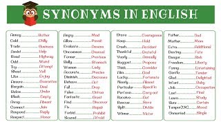 120 Super Common Synonyms to Increase Your Vocabulary in English [upl. by Sirak]