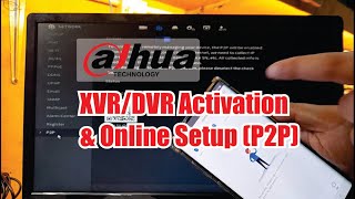 Dahua DVRXVR Activation amp Mobile Online Viewing using P2P Network SettingOnline Setup [upl. by Edmead488]